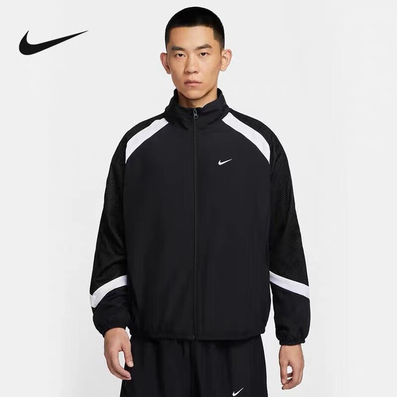 NIKE/耐克 男子拼接撞色宽松运动立领梭织夹克外套 HV3364-010
