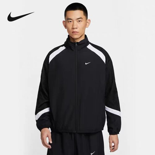 NIKE/耐克 男子拼接撞色宽松运动立领梭织夹克外套 HV3364-010