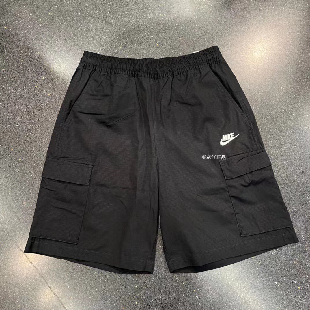 Nike耐克 男子纯棉梭织透气运动休闲工装裤五分短裤FB1247