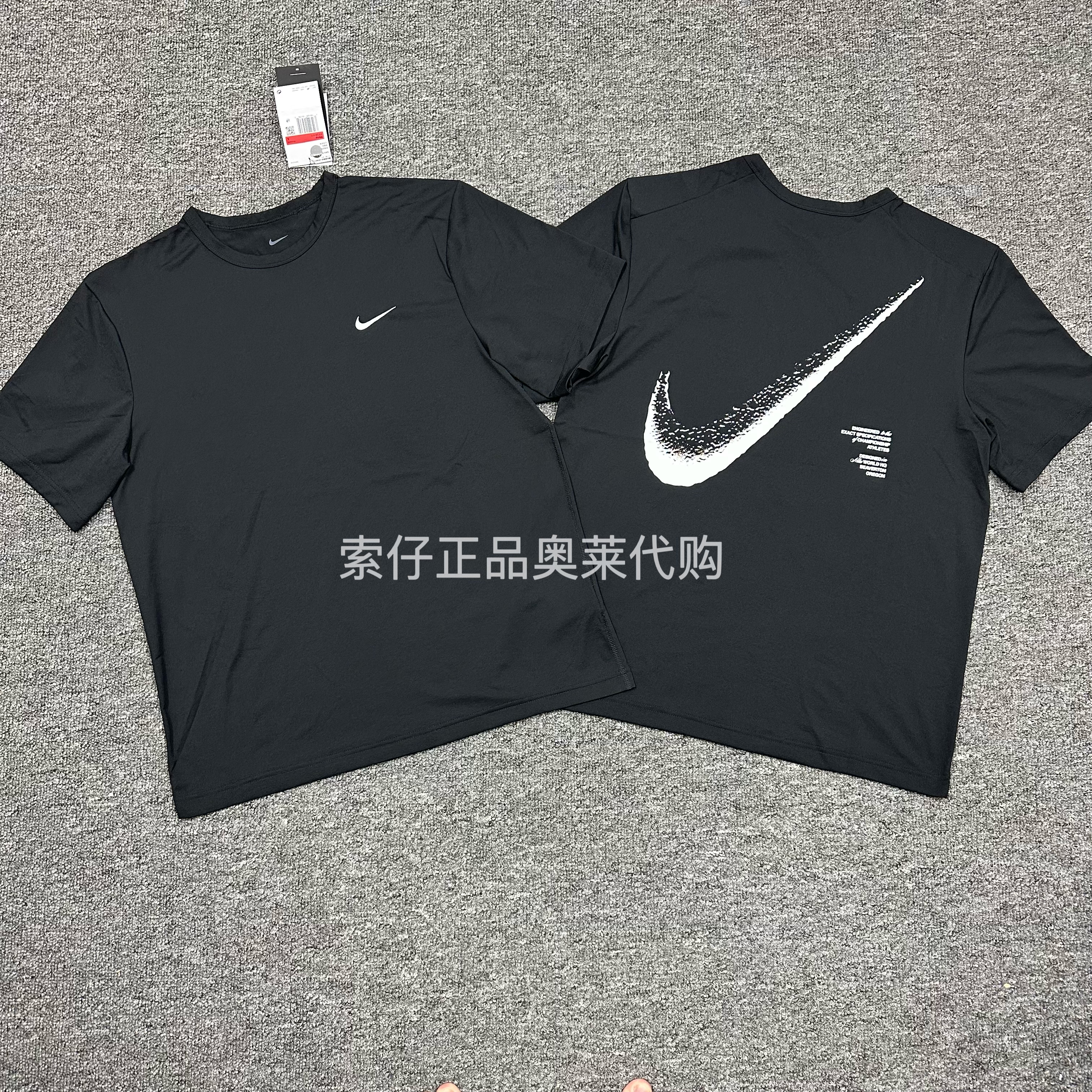 耐克/NIKE 新款男子运动训练防晒速干大勾子印花短袖T恤IF2198