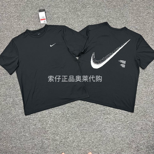 耐克/NIKE 新款男子运动训练防晒速干大勾子印花短袖T恤IF2198