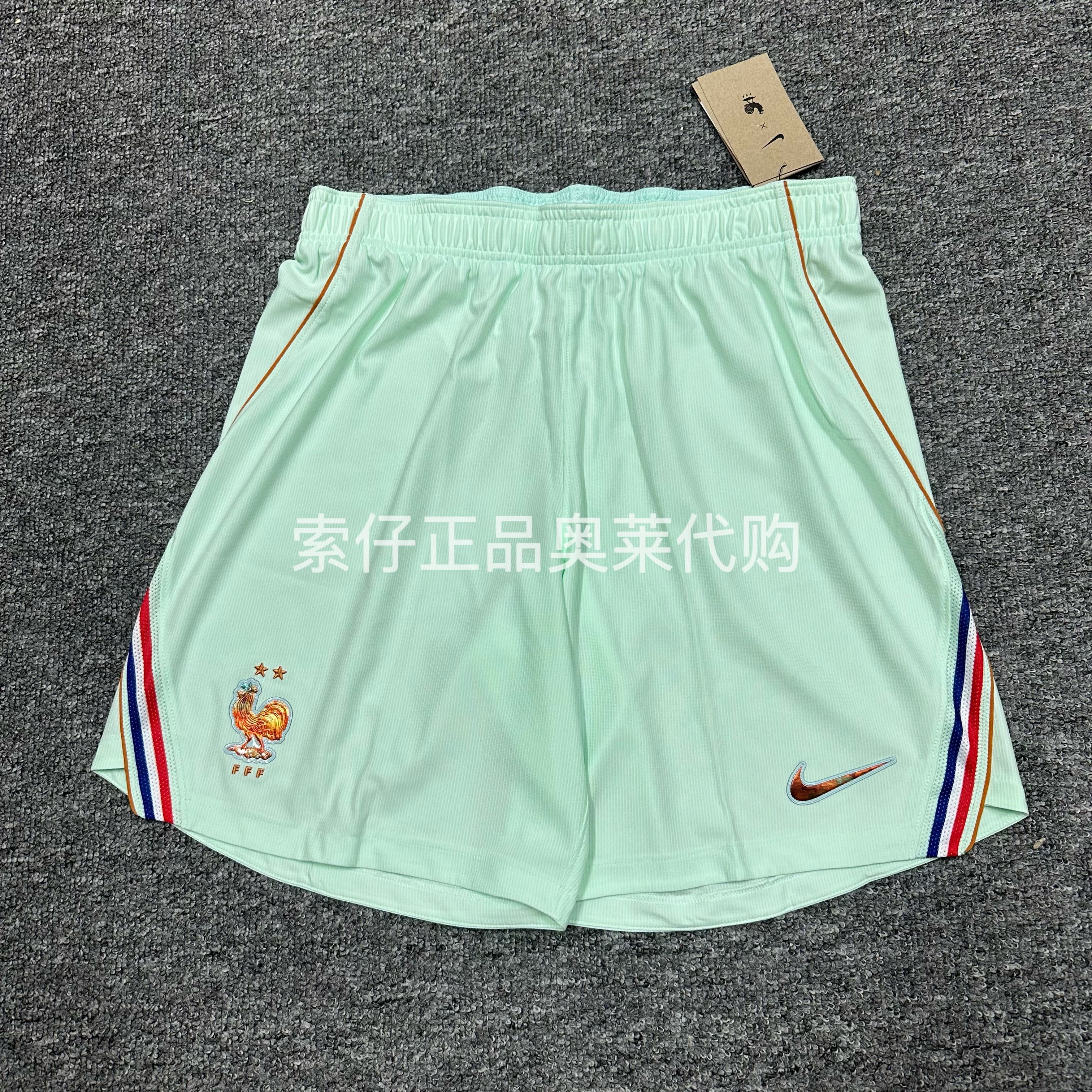 Nike/耐克Dri-FIT男子法国队比赛客场球迷版足球短裤 IB5407-394