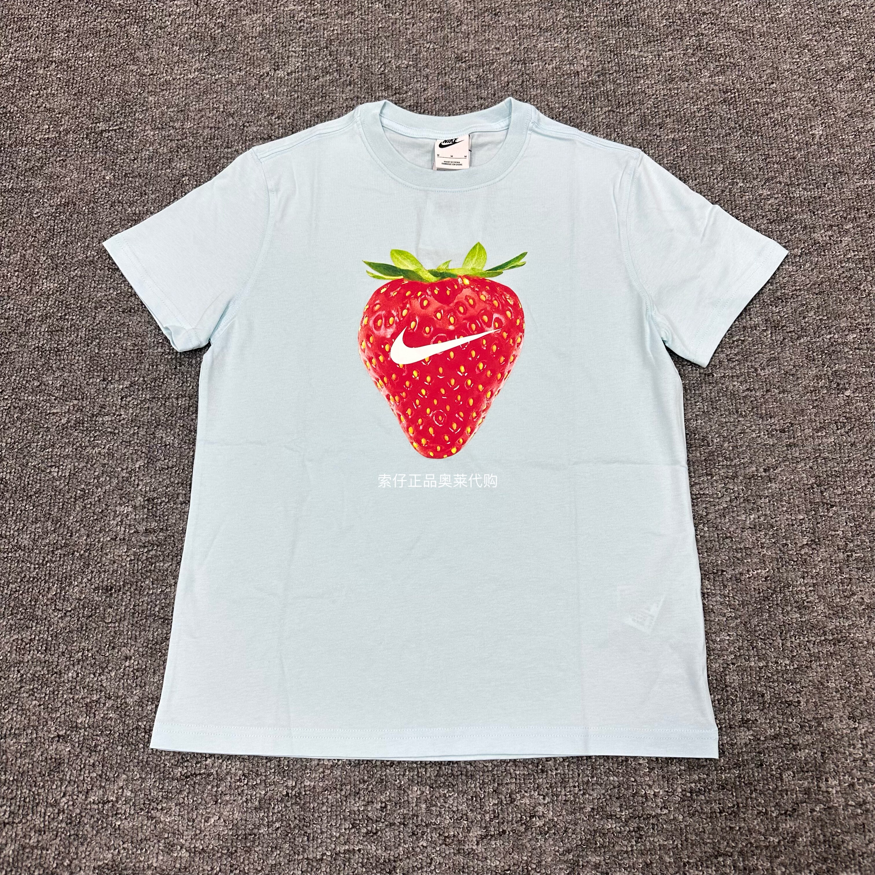 正品Nike/耐克 男女大童儿童夏季新款宽松印花纯棉短袖T恤 HQ1186