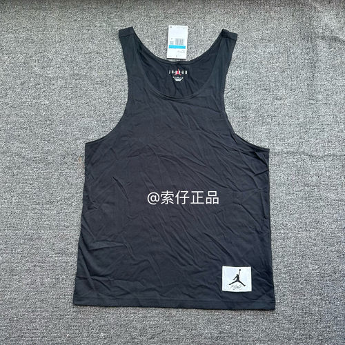 耐克NIKE AIR JORDAN 夏男子篮球针织纯棉宽松无袖运动背心DX9586