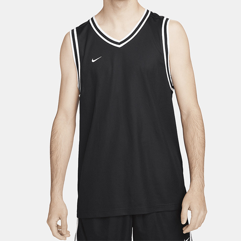 Nike/耐克 Dri-FIT男子刺绣透气速干篮球运动训练背心 FQ3708-010