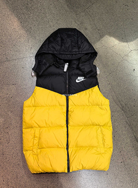 Nike/耐克 大童或女子秋冬季连帽保暖轻便休闲运动羽绒马甲HV1602