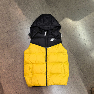 Nike/耐克 大童或女子秋冬季连帽保暖轻便休闲运动羽绒马甲HV1602