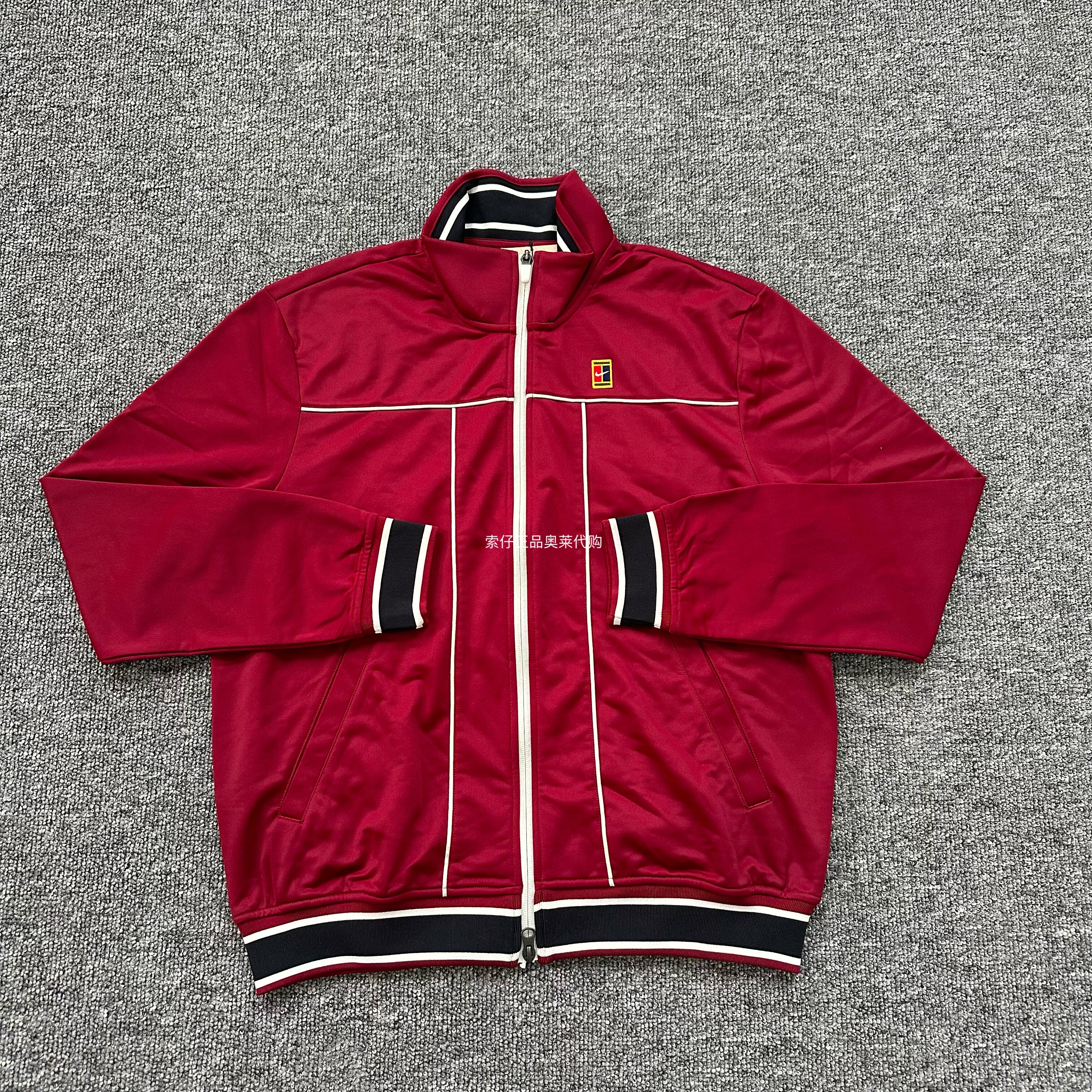 Nike耐克 男子运动休闲网球训练透气宽松立领夹克外套HV8213-677,运动服/休闲服装,运动茄克/外套,淘宝优惠券,粉丝福利购,淘宝优惠卷