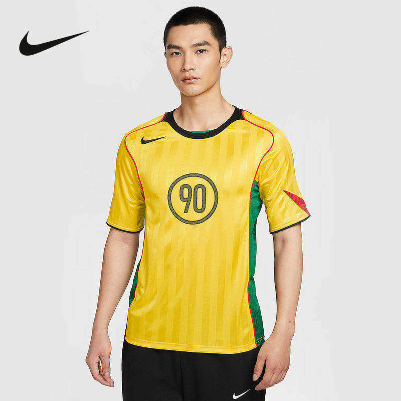 Nike耐克TOTAL 90男子速干足球短袖球衣夏拼接运动T恤IB4219-719