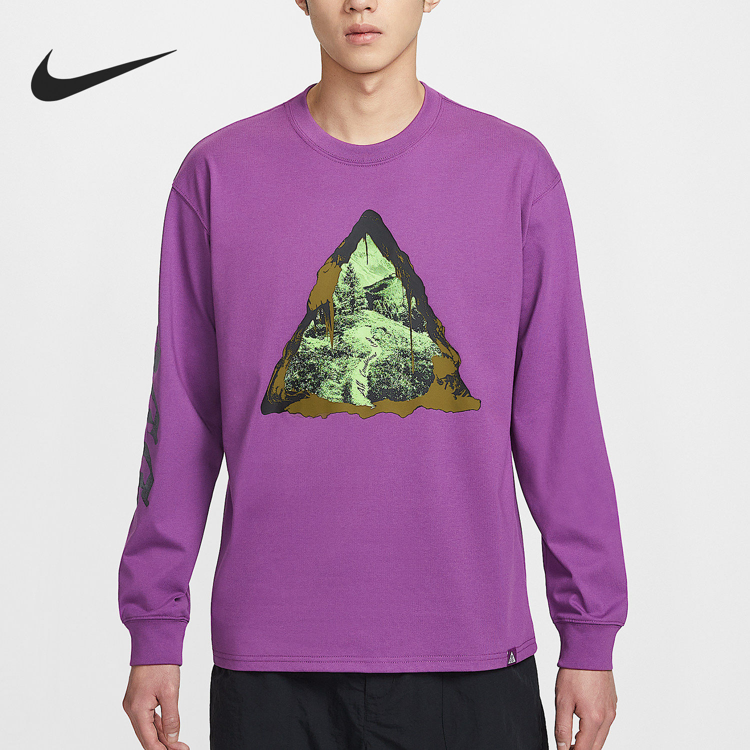Nike/耐克/正品ACG Dri-FIT男士宽松休闲经典印花卫衣IH1303-505