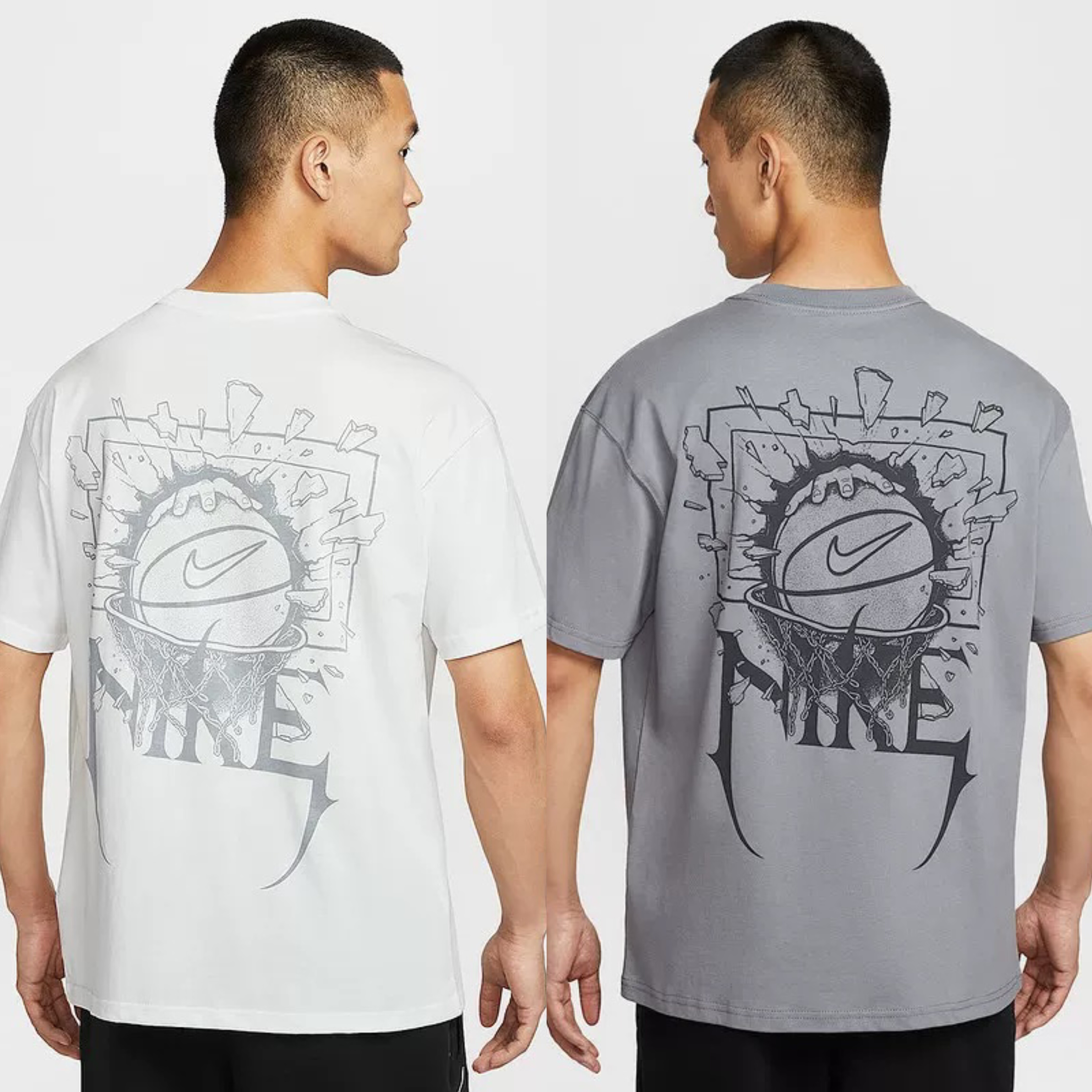 正品Nike/耐克 男子印花圆领篮球健身透气运动休闲短袖T恤HJ3432