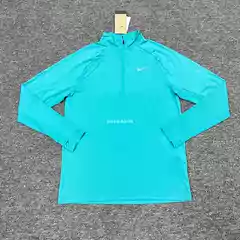 Nike Men's Running Training Casual Long Sleeve Tee with Stand Collar, Quick-Dry Breathable Reflective, HV2181-345