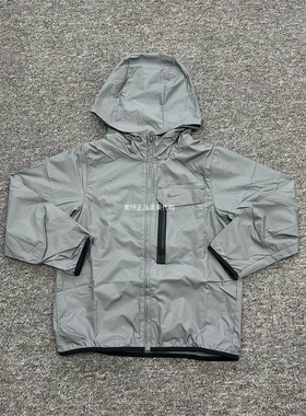 正品Nike/耐克 大童儿童梭织户外防水防风机能工装连帽外套FZ4905