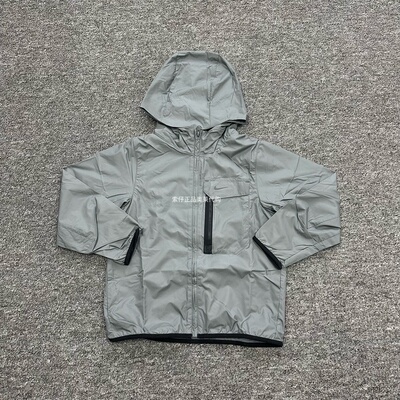 正品Nike/耐克 大童儿童梭织户外防水防风机能工装连帽外套FZ4905