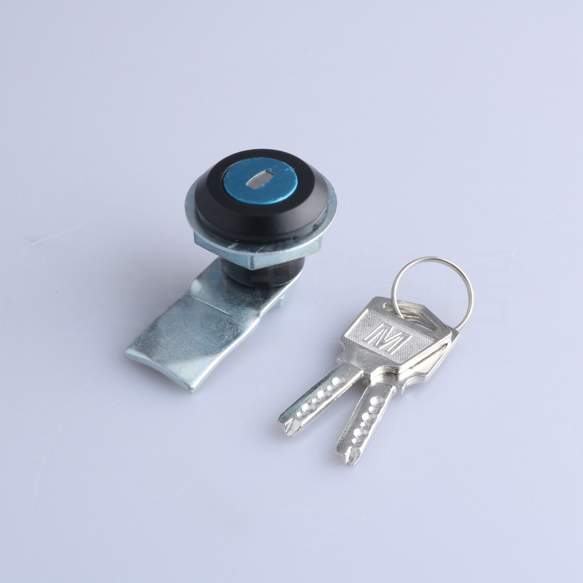 ms805黑色圆柱锁电器仪表柜门锁 防尘转舌锁 开关柜门锁 铁皮门锁