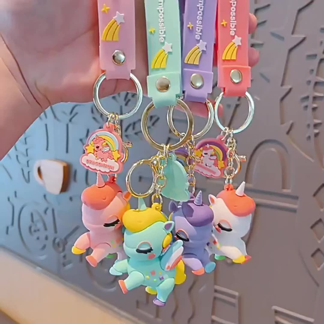 独角兽挂饰钥匙扣女可爱2025新款书包高级挂件饰品车钥匙链卡通小,节庆用品/礼品,钥匙扣,淘宝优惠券,粉丝福利购,淘宝优惠卷