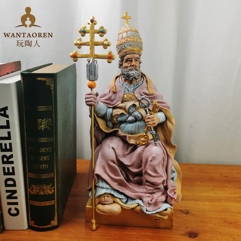 泥人欧式人物定制传统手工捏塑人像提供相片定做送礼物艺术收藏