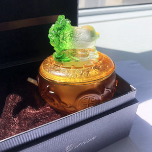 车载香水摆件车内除异味香薰香氛摆件 埃迪汽车香水 琉璃百财