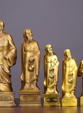 黄铜华佗五大名医之一药店摆放