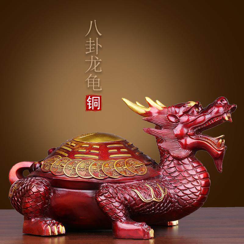 大号铜霸下龙龟鳖龙头灵龟摆件