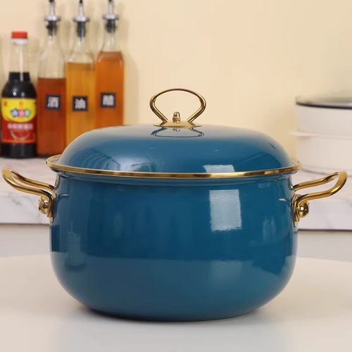 欧丽家厨房搪瓷复古金边