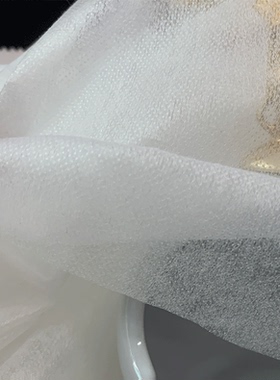 黑白色50D有纺衬服装辅料单面30D纸衬粘合衬双面热熔胶衫雪纺布衬
