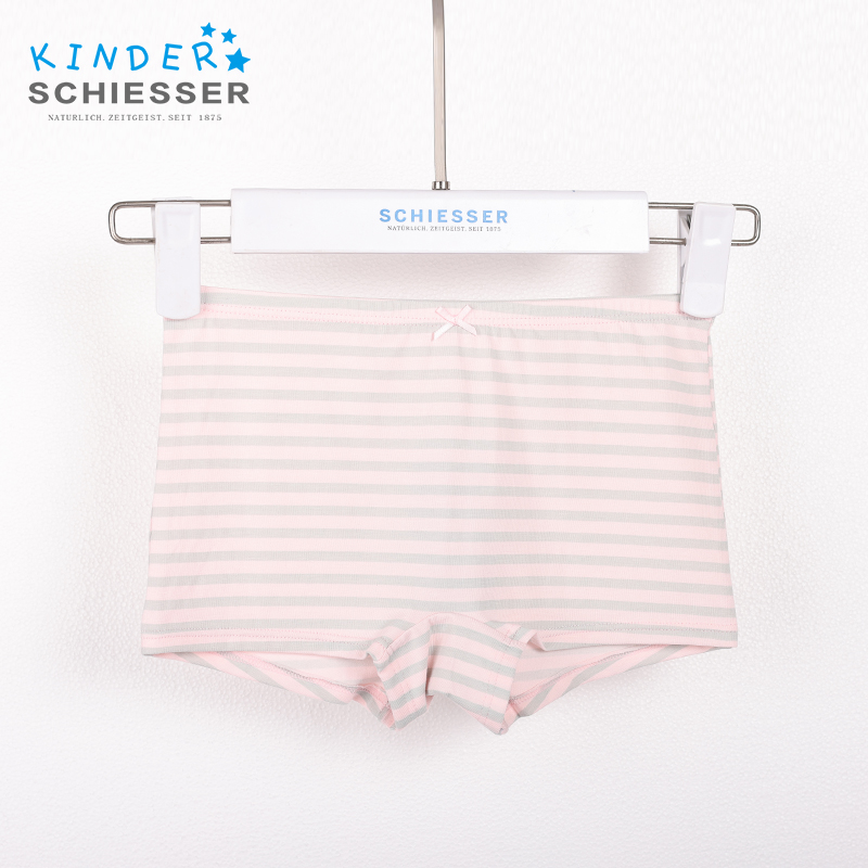 舒雅儿童内裤莫代尔棉条纹女童