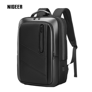 尼格尔商务背包男双肩包休闲简约大容量背包时尚书包15.6寸电脑包