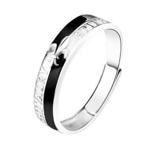 活口自律戒指2026新款爆款男士不掉色食指指环女小众设计感单身戒