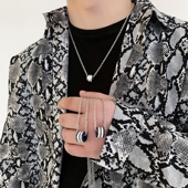 小众品牌小蛮腰转运珠钛钢项链男士 潮网红吊坠嘻哈锁骨链女毛衣链