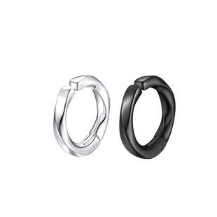 男士耳夹无耳洞女新款无痛侧耳骨夹简约耳挂黑色耳环无洞耳扣耳饰