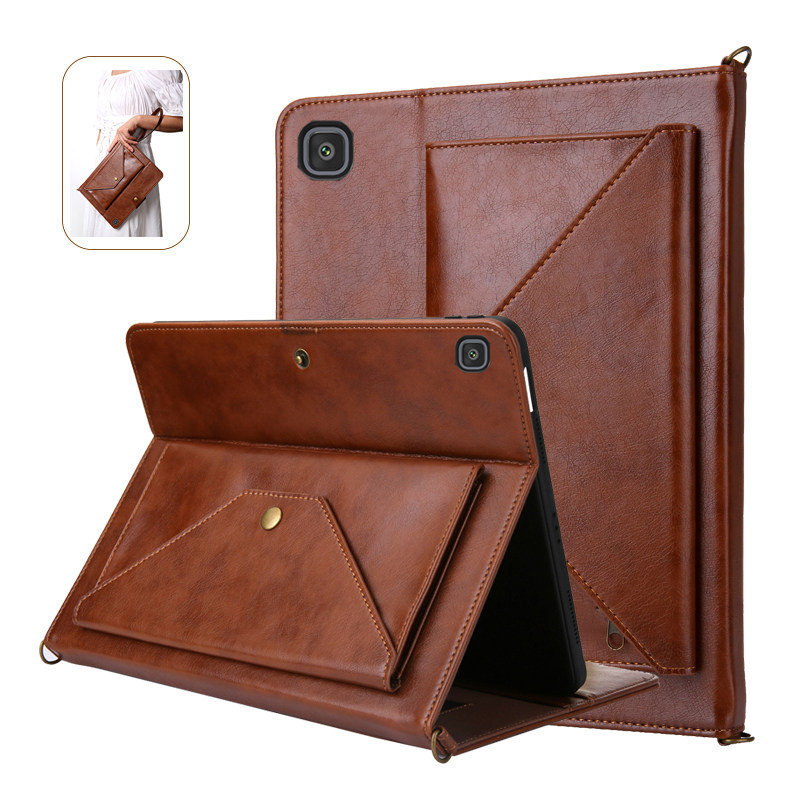 适用于三星Galaxy TabA7 S7+ S8P SM-T870 X700手持插卡支架信封笔槽防摔平板电脑保护皮套T970全包软壳X80