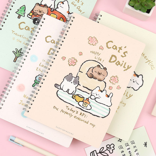 初品萌猫小队侧翻线圈本横线