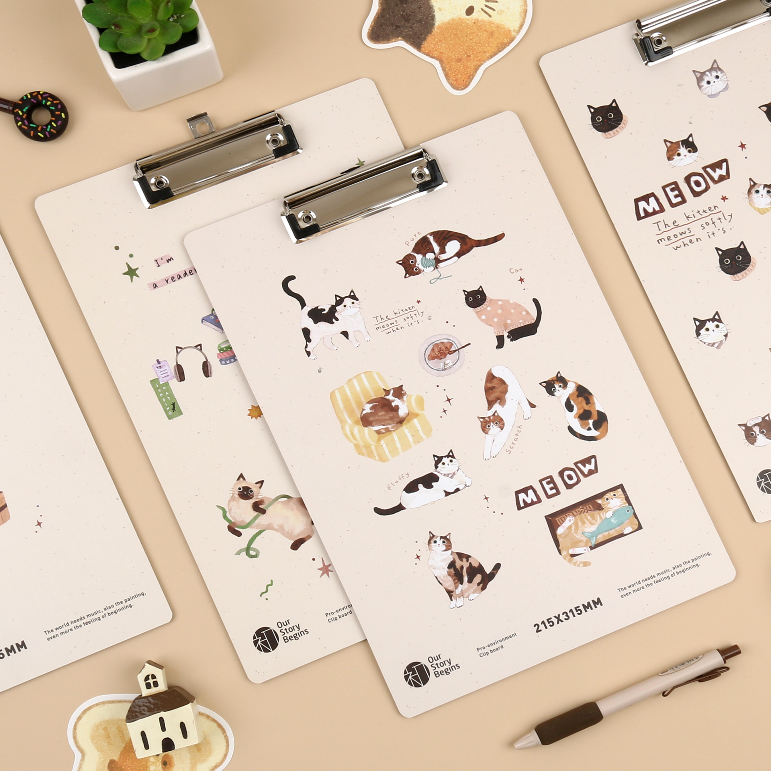本木初品联名/小猫小事 木板夹 书写垫写字板文件夹酒店菜单夹办公文具画板试卷资料夹收纳夹 A4,文具电教/文化用品/商务用品,文件夹/试卷夹,淘宝优惠券,粉丝福利购,淘宝优惠卷