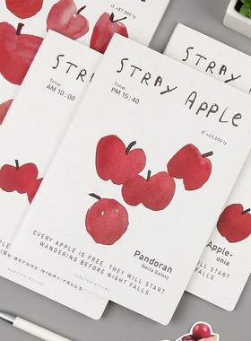 本木初品联名/苹果宇宙 车线本软面抄 创意潮流唯美简约高颜值办公学生横线笔记本文具记事本日记本子b5 a5