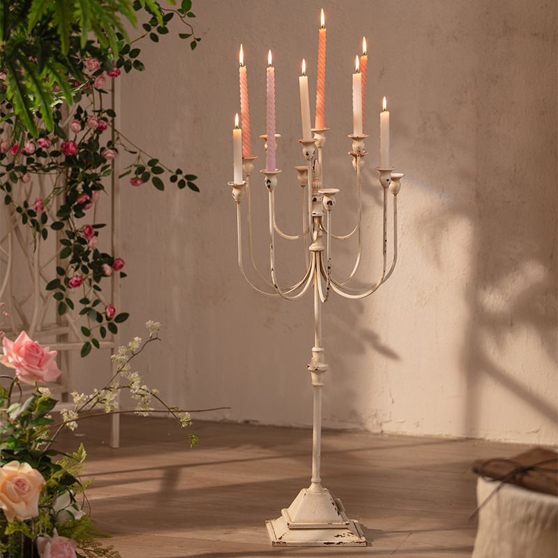 法式浪漫多头落地烛光蜡烛烛台