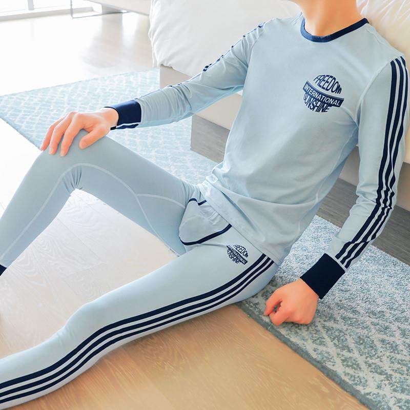 男士保暖内衣套装纯棉防寒秋衣卫生裤男生修身圆领棉毛衫保暖裤秋,女士内衣/男士内衣/家居服,保暖套装,淘宝优惠券,粉丝福利购,淘宝优惠卷