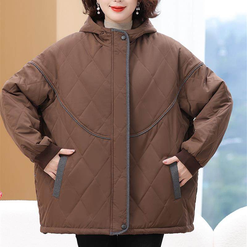 大码女装200斤妈妈冬装短款羽绒棉服连帽棉袄中老年人棉衣外套厚,女装/女士精品,中老年女装,淘宝优惠券,粉丝福利购,淘宝优惠卷