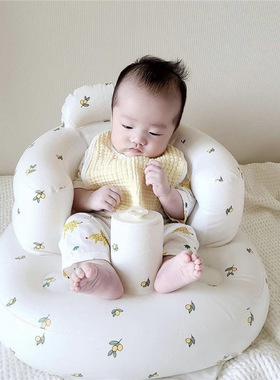 宝宝坐着防摔ins韩国婴儿充气座椅可折叠学坐椅儿童家用充气沙发