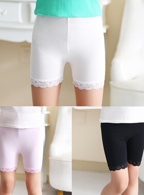 女童连衣裙打底裤夏季夏季新款女童安全裤儿童莫代尔防走光短裤学