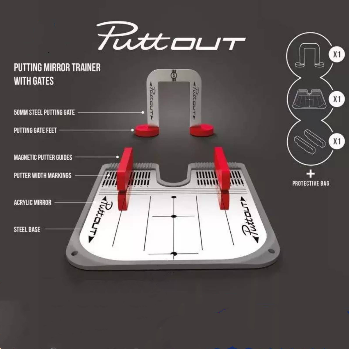 办公室高尔夫推杆练习器Puttout