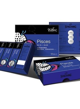 正品 Spalding十二星座球高尔夫-双鱼座 12 Zoiac - Pisces