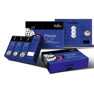 正品 Spalding十二星座球高尔夫-双鱼座 12 Zoiac - Pisces