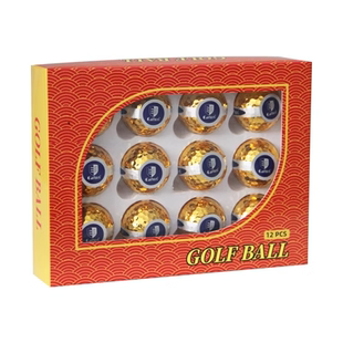 正品caiton高尔夫开球仪式用球 比赛开球 golf球 彩带球 金色球