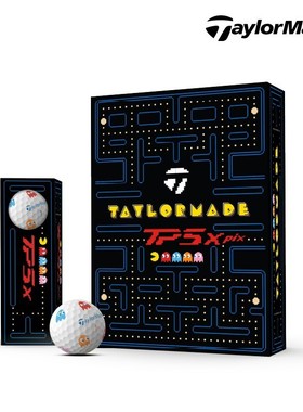 TaylorMade泰勒梅高尔夫新款男女士PacMan 限定TP5五层球/球tee