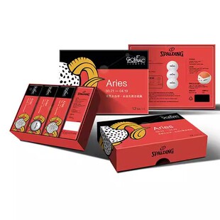 正品 Spalding高尔夫十二星座球-白羊座 12 Zoiac - Aries三层球