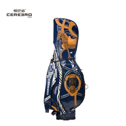 cerebro斯巴诺灵韵系列男高尔夫球包真皮马毛golf标准全套球杆袋