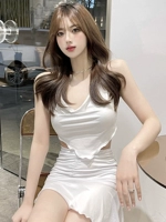 Юбка в складку, комплект, популярно в интернете, эффект подтяжки, высокая талия