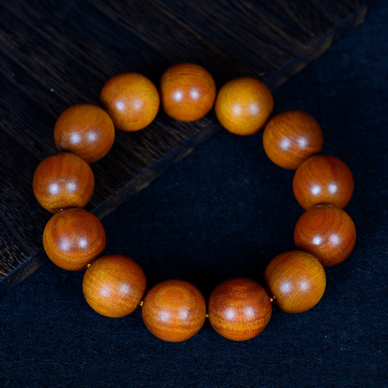 印尼血龙木帝王木佛珠透光手串冰种血龙木多圈念珠木手链男女饰品