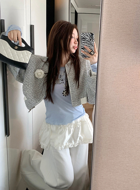 IUIU阿晶家 叫ta精致的慵懒感 松弛感小香外套设计感休闲夹克上衣